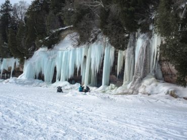 Ice Climbing - Grand Isle; Photo courtesy of Darryl Smith