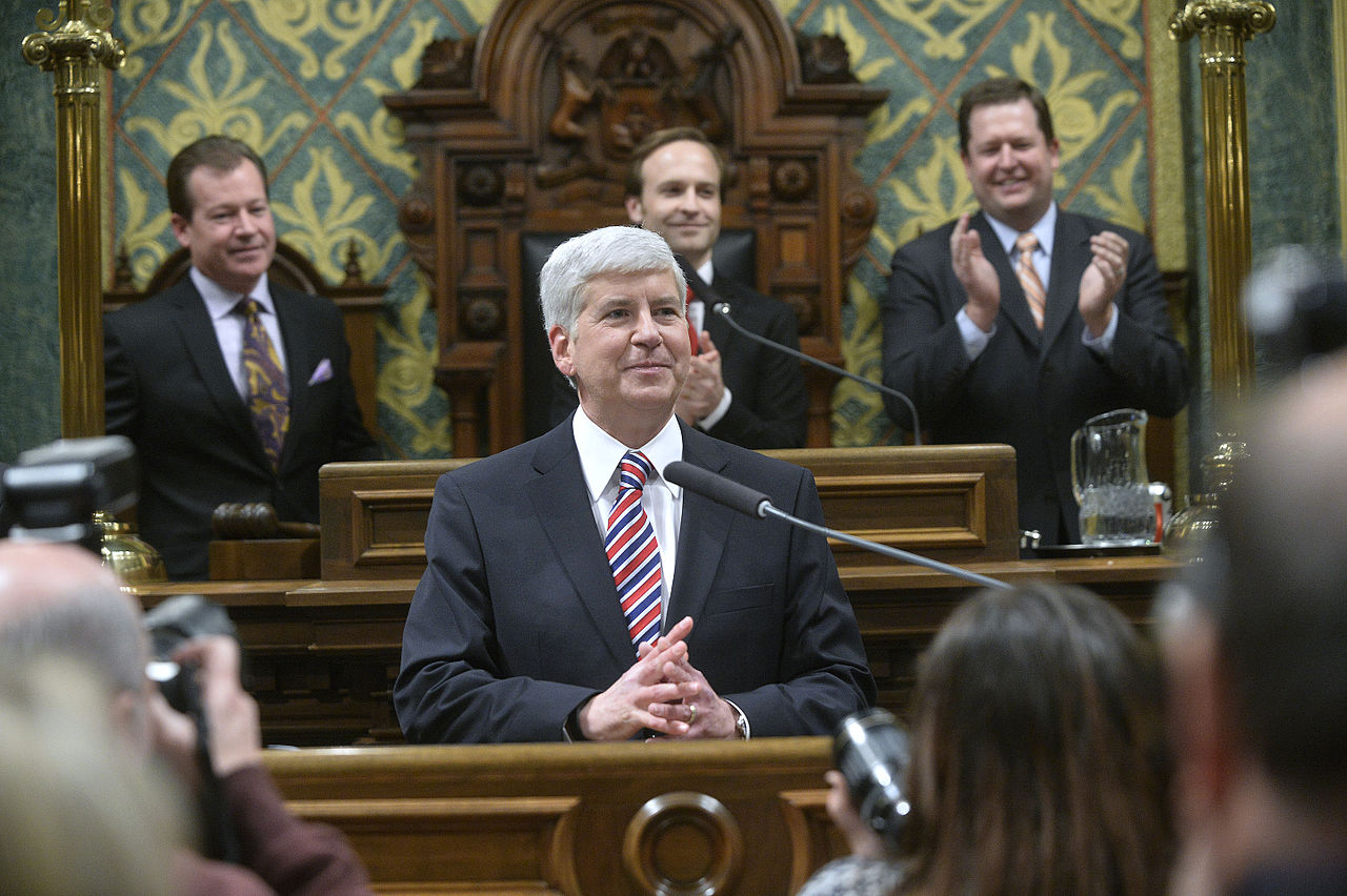 Michigan Governor Rick Snyder delivering 2014 Michigan State of the State