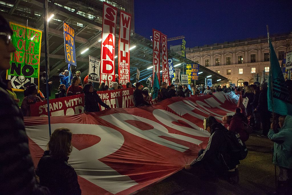 Protest against Dakota Access and Keystone XL Pipelines