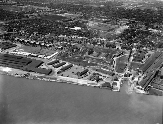 aerial view of Fort Wayne