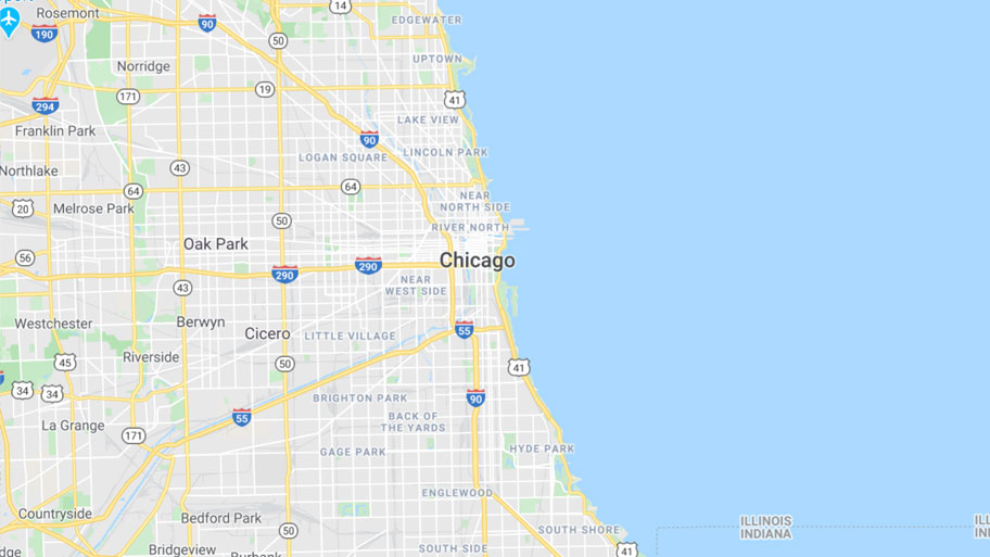 Chicago waterfront map