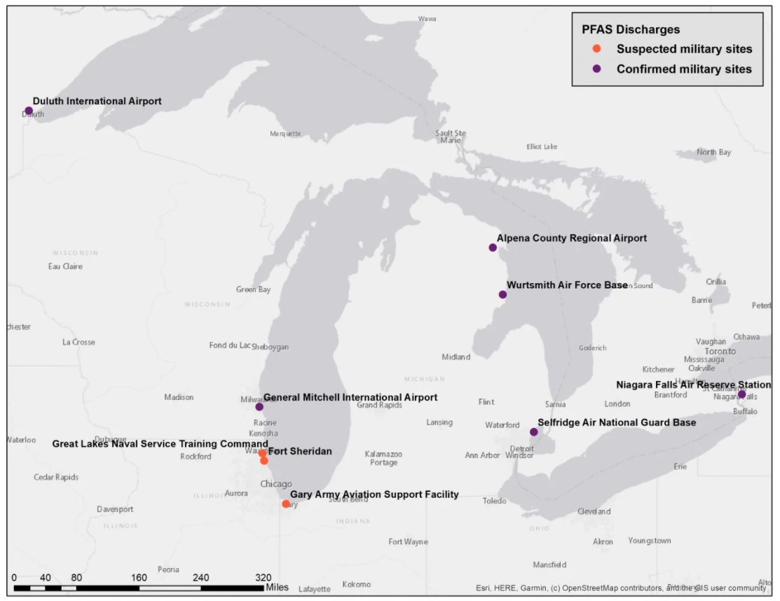 Forever chemicals' found in groundwater near military bases