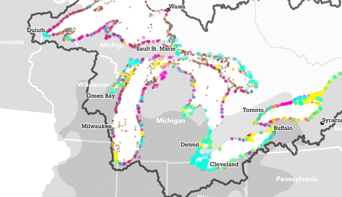 Mapping the Great Lakes: Summertime fishing