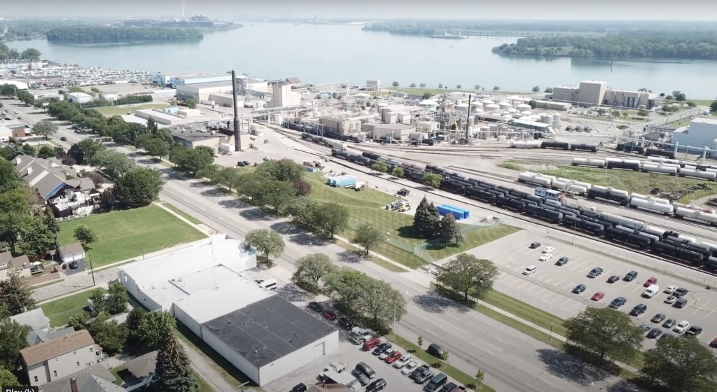 The state of the Detroit riverfront in 2021